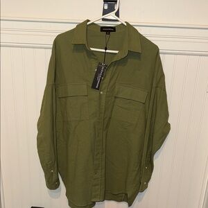 Smoke & Mirrors Button Down Shirt 100% Cotton